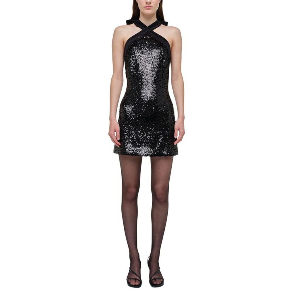 Simkhai Womens  Isla Halter Neck Mini Dress